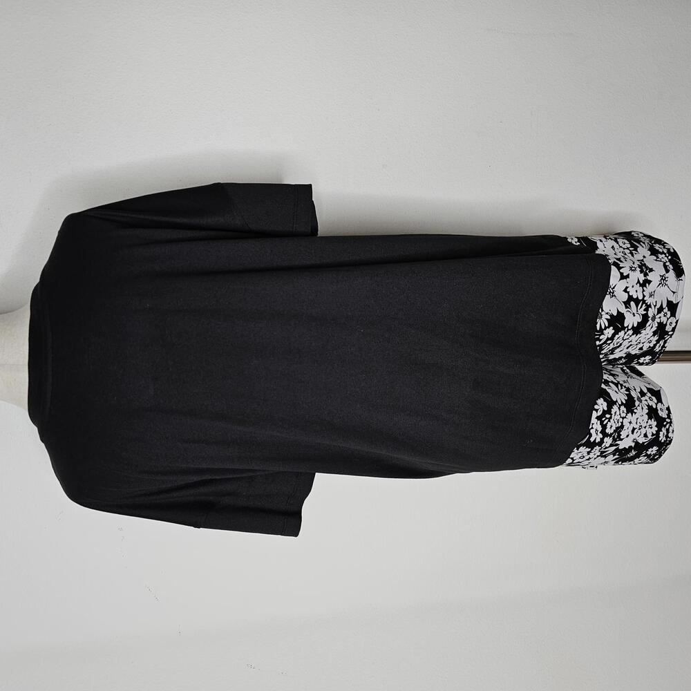 NWOT Cuddl Duds Women's Black/White Floral 2 Piece Set-Pajamas/Shorts Size Small - Picture 4 of 5